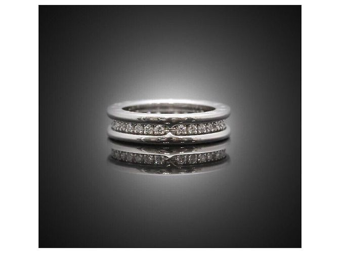 Bulgari Ring aus Weißgold mit Voll-Diamanten - Ansicht 4