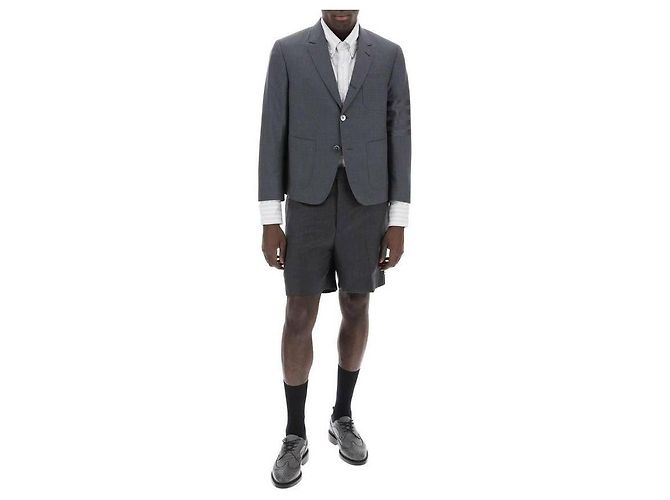 Thom Browne Chaqueta deportiva de lana Bar - vista 5