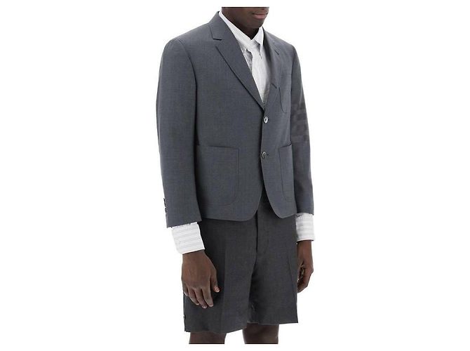 Thom Browne Chaqueta deportiva de lana Bar - vista 6
