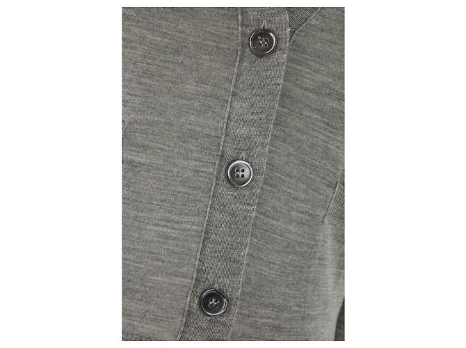 Thom Browne Lässiger Cardigan aus feiner Merinowolle Bar Braun - Ansicht 6