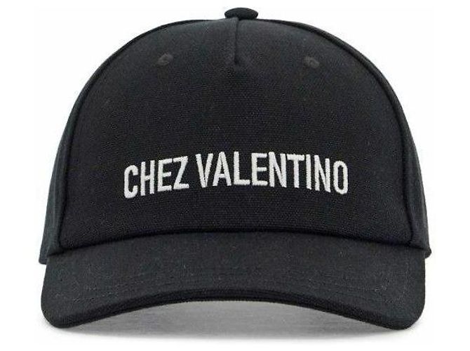 Valentino Cappellino da baseball in cotone ricamato FVH Nero - vista 4