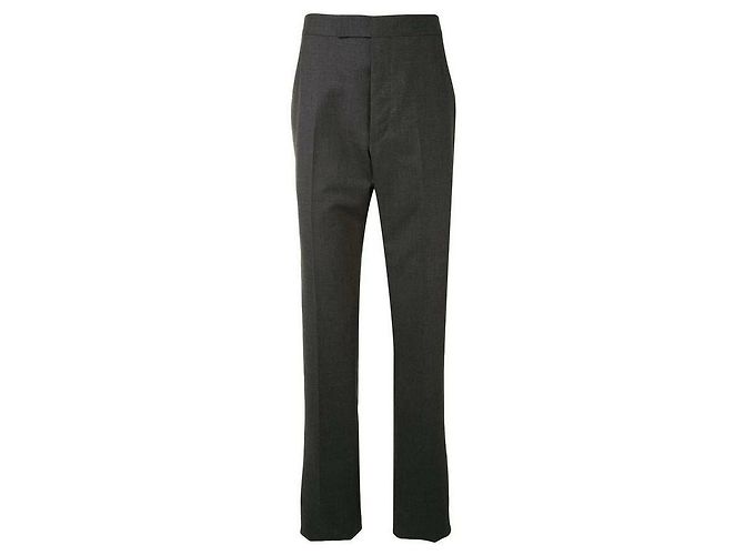 Thom Browne Calças de Lã Super Twill com Alça RWB Tab Corte Clássico - vista 4