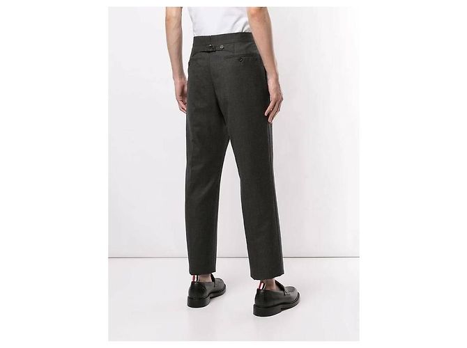 Thom Browne Calças de Lã Super Twill com Alça RWB Tab Corte Clássico - vista 6