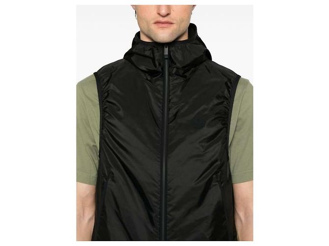 Moncler Gilet con cappuccio Moretan Nero - vista 7