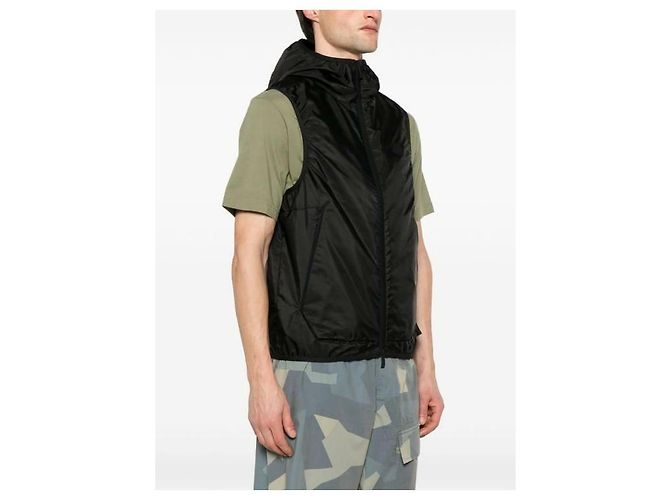 Moncler Gilet con cappuccio Moretan Nero - vista 8