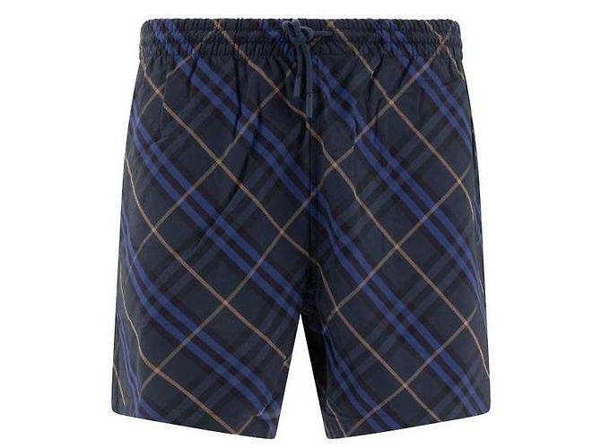 Burberry Pantaloncini da mare a quadri - vista 4