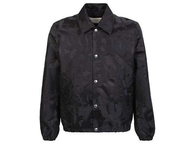 Alexander Mcqueen Giacca con logo Graffiti Nero - vista 4