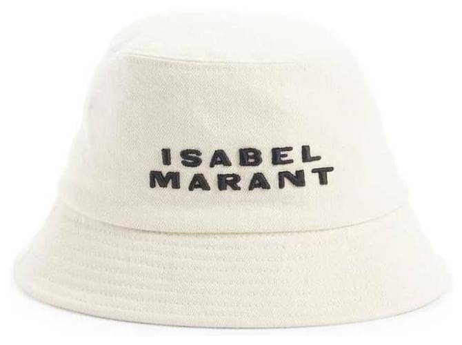 Isabel Marant Cappello con Logo Bianco - vista 4