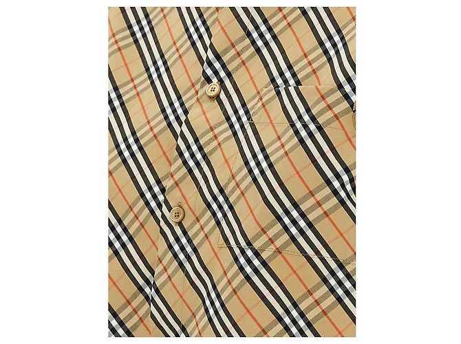 Burberry Camisa de algodón a cuadros corta de manga corta - vista 7