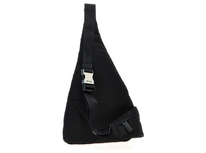 Prada Mochila de nylon e couro - vista 5