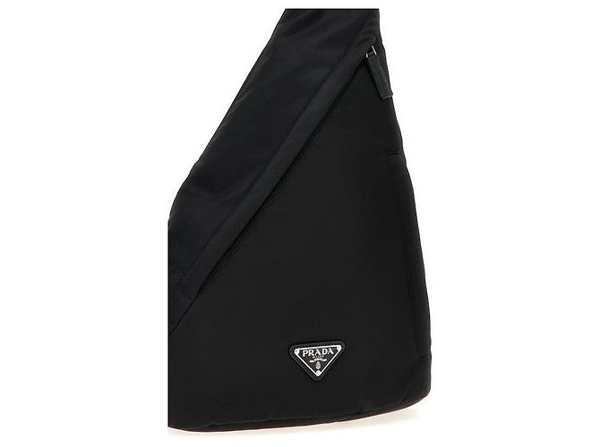 Prada Mochila de nylon e couro - vista 6