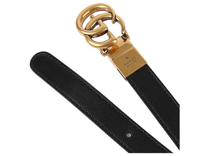 Gucci Reversibler schmaler Gürtel Weiß - Ansicht 6