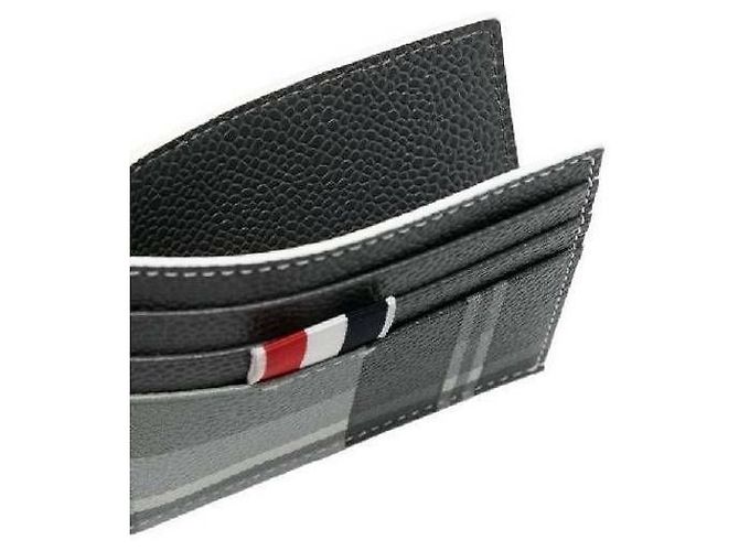 Thom Browne Bar Stripe Pebble Grain Cardholder Multiple colors - view 5