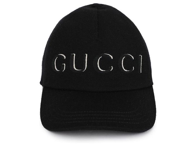 Gucci Men's Embroidered Wool Baseball Cap Black - view 3