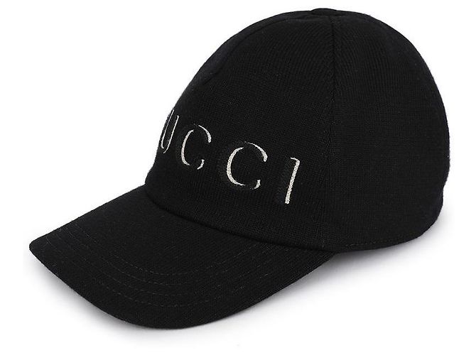Gucci Men's Embroidered Wool Baseball Cap Black - view 4