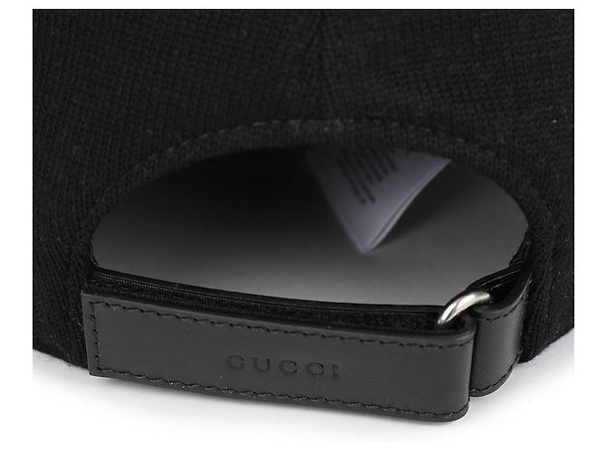 Gucci Men's Embroidered Wool Baseball Cap Black - view 8