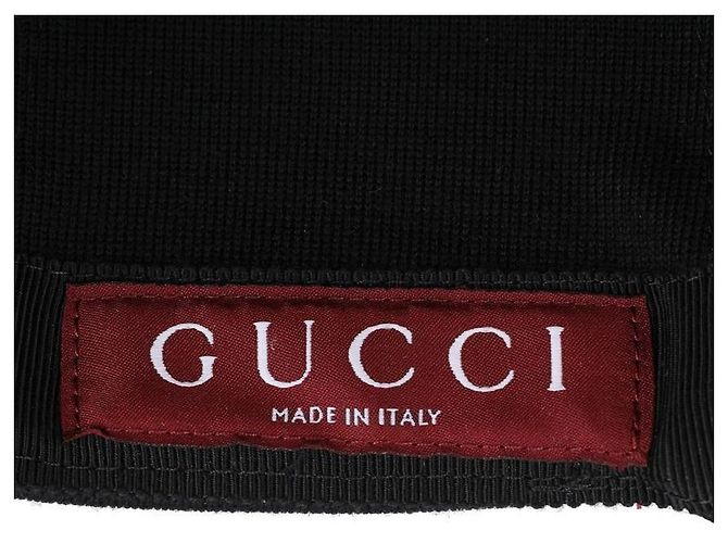 Gucci Men's Embroidered Wool Baseball Cap Black - view 9