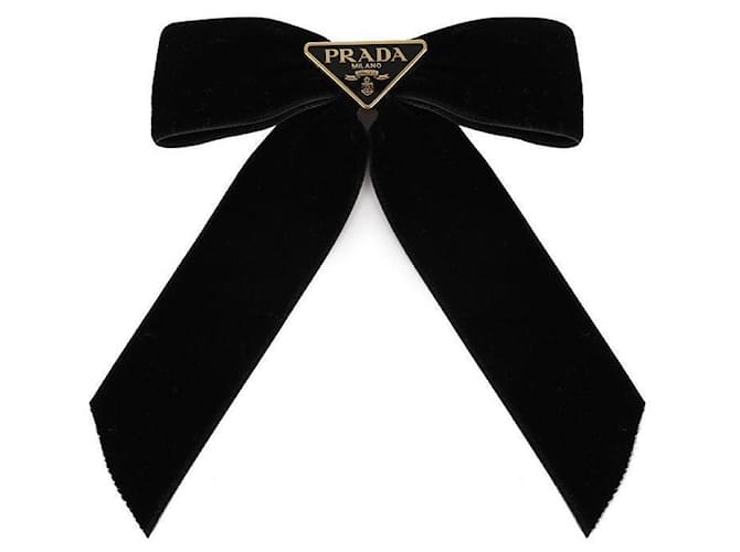 Prada Clip per capelli in velluto Nero - vista 3