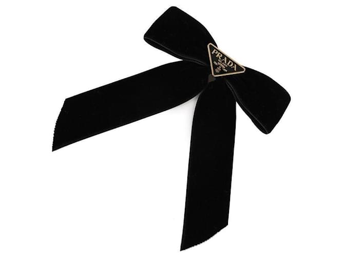 Prada Clip per capelli in velluto Nero - vista 4