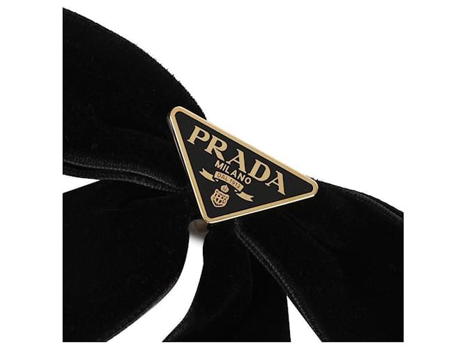 Prada Clip per capelli in velluto Nero - vista 7