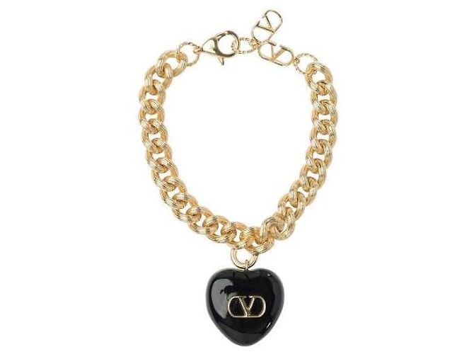 Valentino Bracciale in smalto metallico reale Nero - vista 4