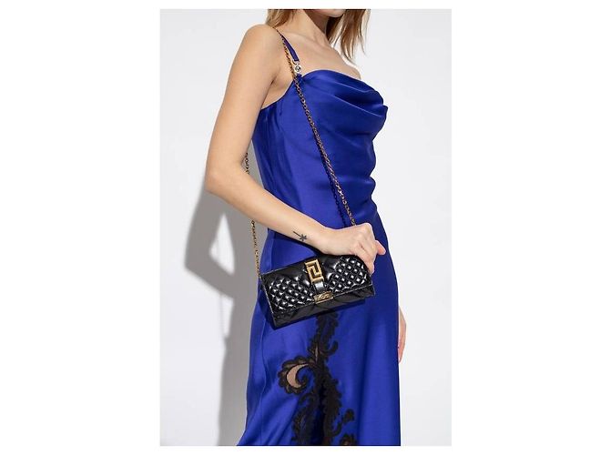 Versace Clutch Goddess Negro - vista 5