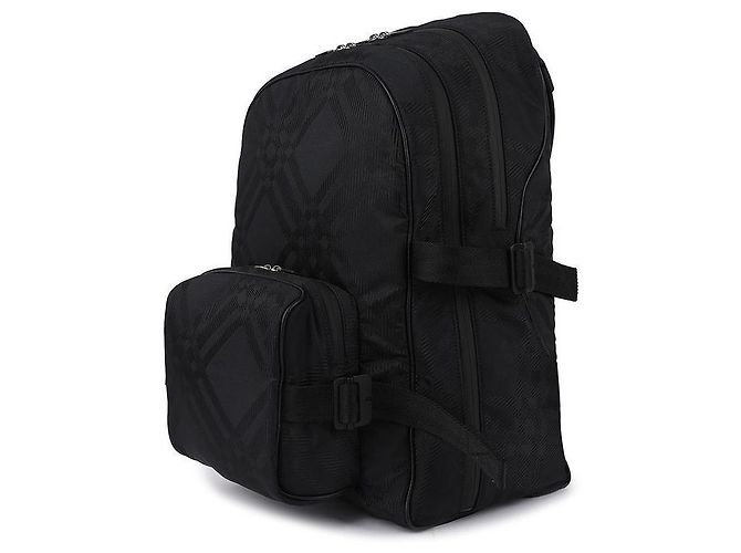 Burberry Zaino da Uomo in Jacquard Nero - vista 4