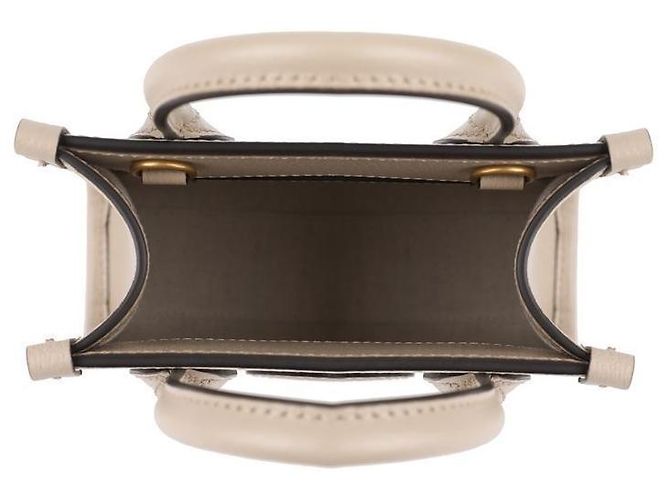 Gucci Bolsa mini tote feminina entrelaçada Marrom - vista 7