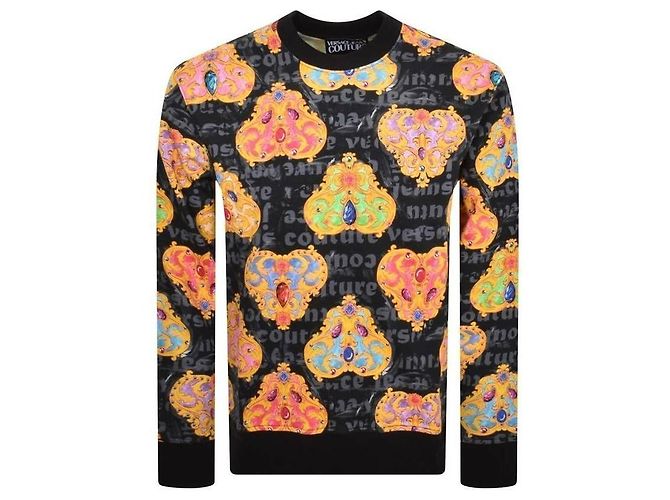 Versace Sudadera con estampado de corazón - vista 4