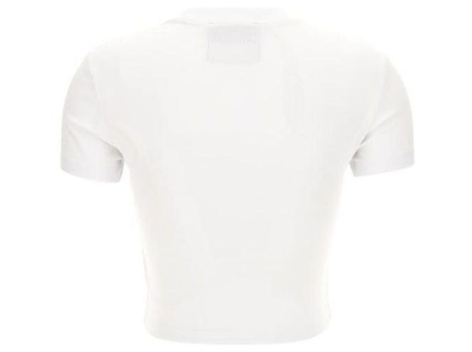 Versace Barock T-Shirt mit Kristallumriss - Ansicht 5