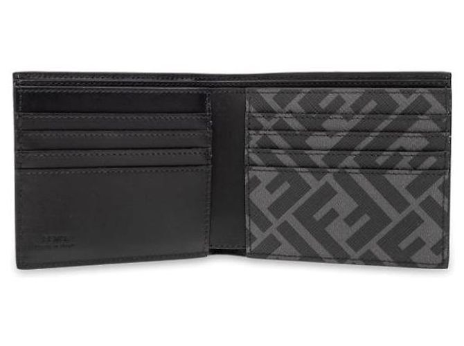 Fendi Leather Bi-Fold Wallet Square Coin Wallet - view 5