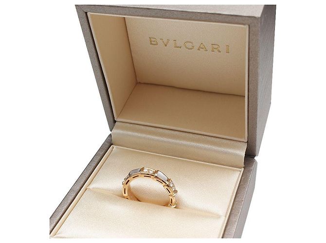 Bulgari Anello Serpenti Viper in oro rosa con diamanti - vista 5