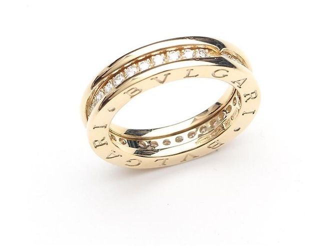 Bulgari Diamantring aus Gelbgold Größe - Ansicht 2