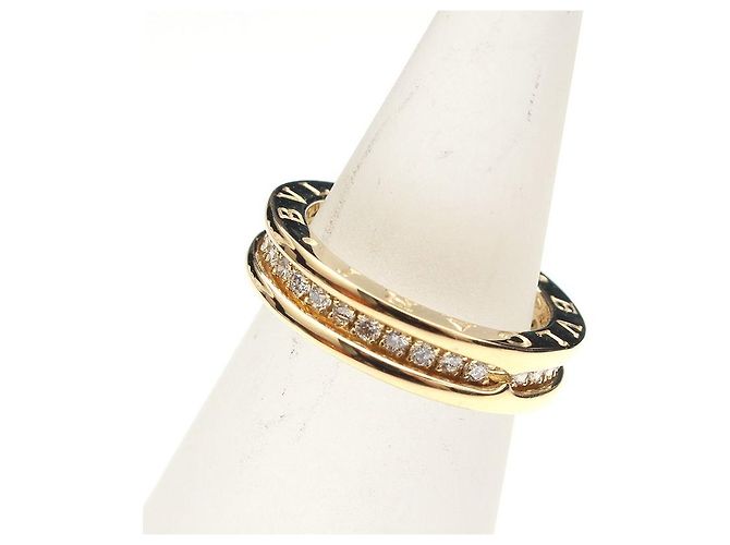 Bulgari Diamantring aus Gelbgold Größe - Ansicht 3