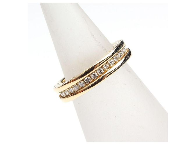 Bulgari Diamantring aus Gelbgold Größe - Ansicht 4