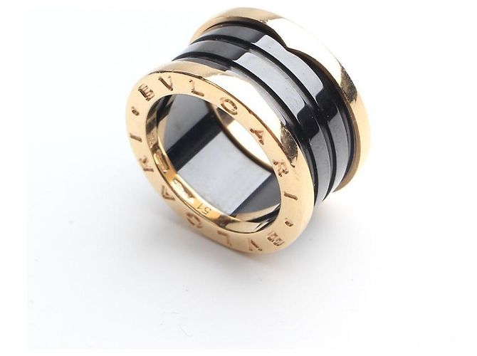 Bulgari Ring aus Roségold und schwarzer Keramik (Größe Mehrfarben - Ansicht 3