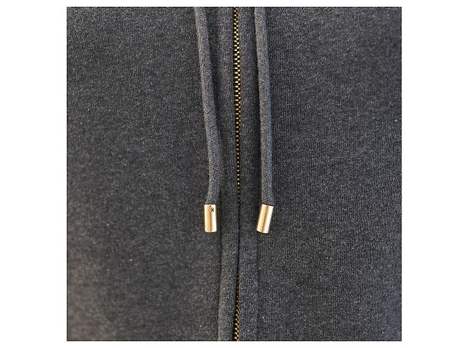 Burberry Felpa con cappuccio e zip in cotone carbone logo cavallo Marrone - vista 10