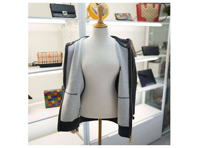 Burberry Felpa con cappuccio e zip in cotone carbone logo cavallo Marrone - vista 14