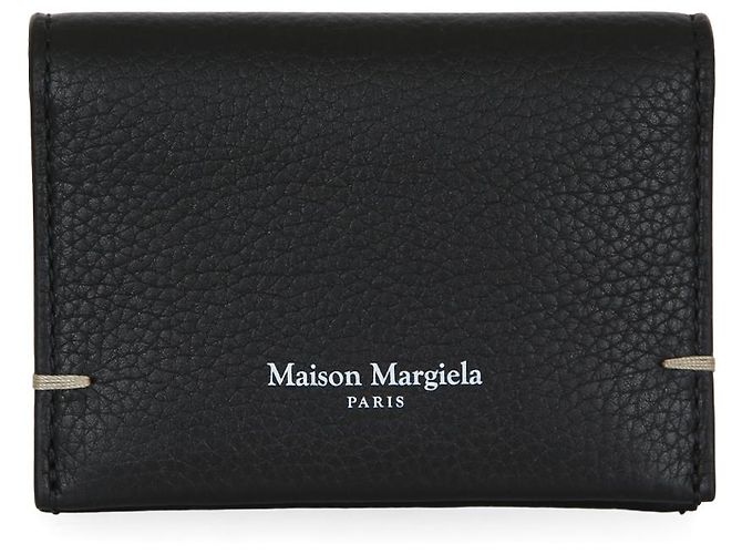 Maison Martin Margiela Portafoglio Logo Stitch Nero - vista 4