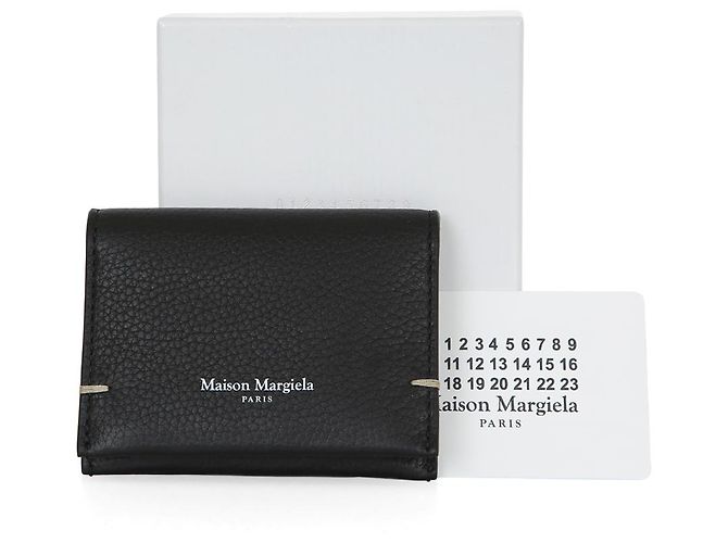Maison Martin Margiela Portafoglio Logo Stitch Nero - vista 8