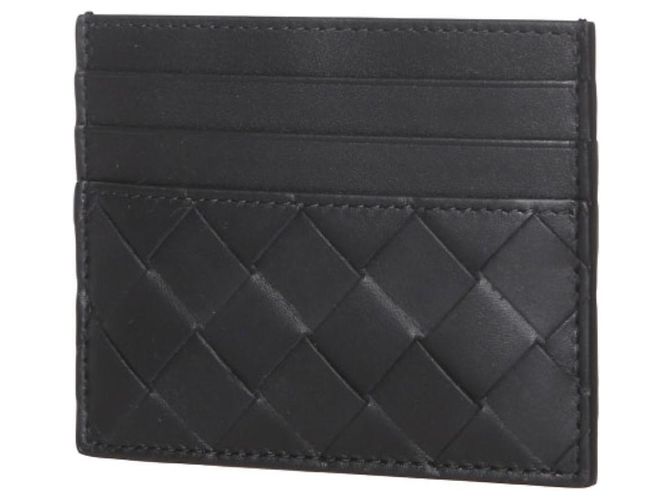 Bottega Veneta Portacarte Intrecciato Nero - vista 3
