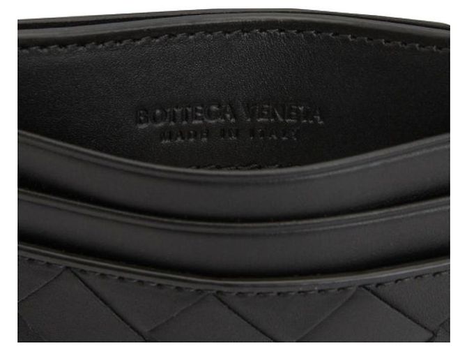 Bottega Veneta Portacarte Intrecciato Nero - vista 4
