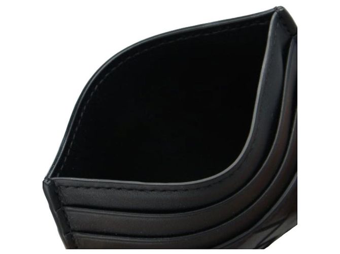Bottega Veneta Portacarte Intrecciato Nero - vista 5