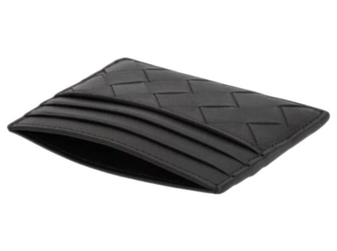 Bottega Veneta Portacarte Intrecciato Nero - vista 6