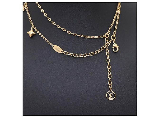 Louis Vuitton Collana in Oro Blooming Strass D'oro - vista 4