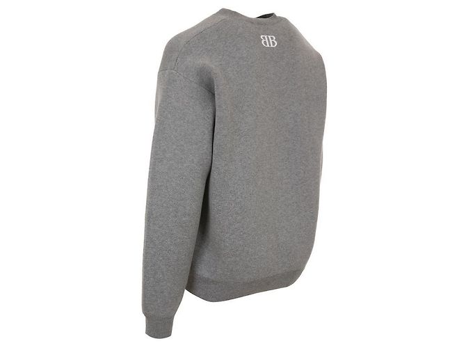 Balenciaga Baumwoll-Sweatshirt mit Rundhalsausschnitt und Logo Braun - Ansicht 5