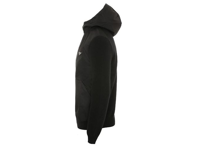 Prada Cashmere Wool Nylon Jacket Black - view 4