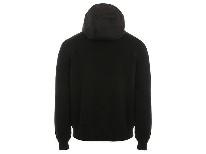 Prada Cashmere Wool Nylon Jacket Black - view 6