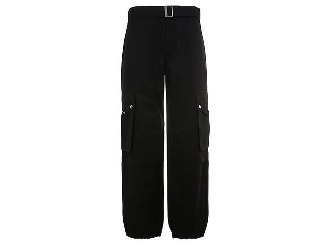 Jacquemus Mid-Rise Cargo Pants Black - view 2