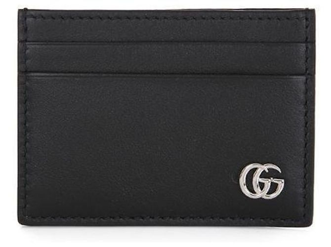 Gucci Portafoglio con clip per banconote GG Marmont Nero - vista 2